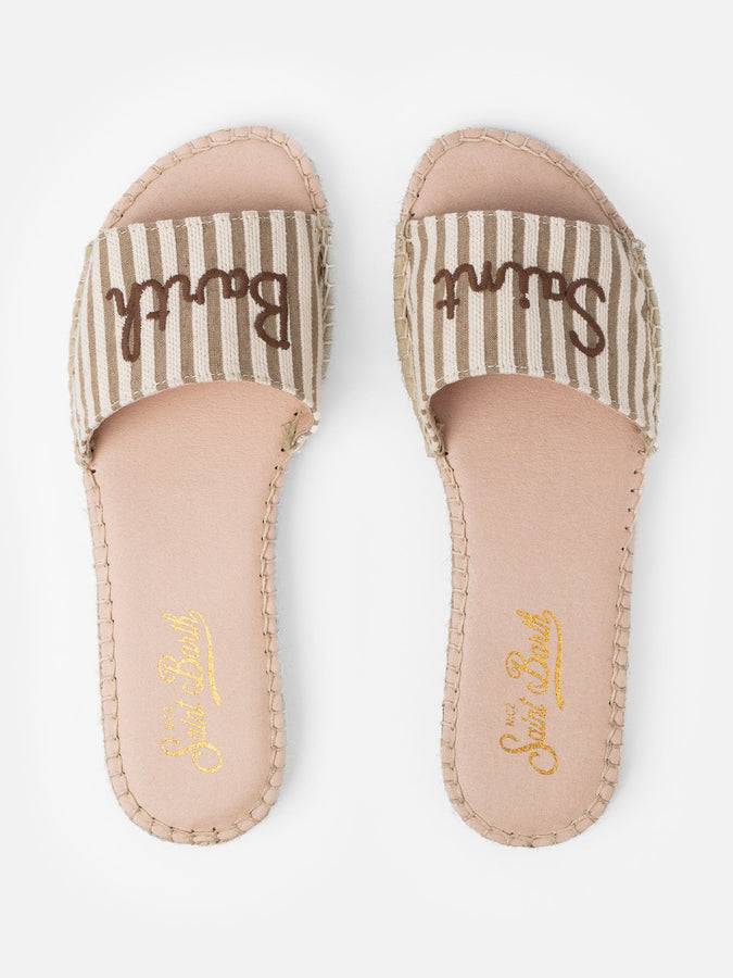 Mc2 Saint Barth Sabot espadrillas da donna Luz con ricamo Saint Barth Nuovo