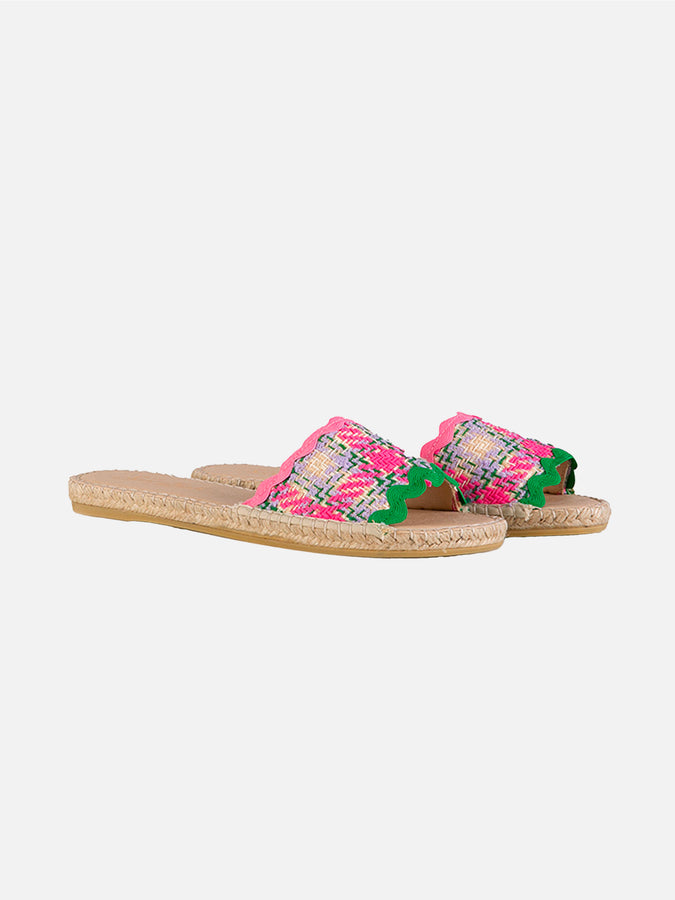 Mc2 Saint Barth Espadrilla da donna con tweed multicolor Vendita