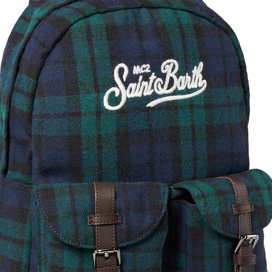 Mc2 Saint Barth Zaino con stampa tartan Presa
