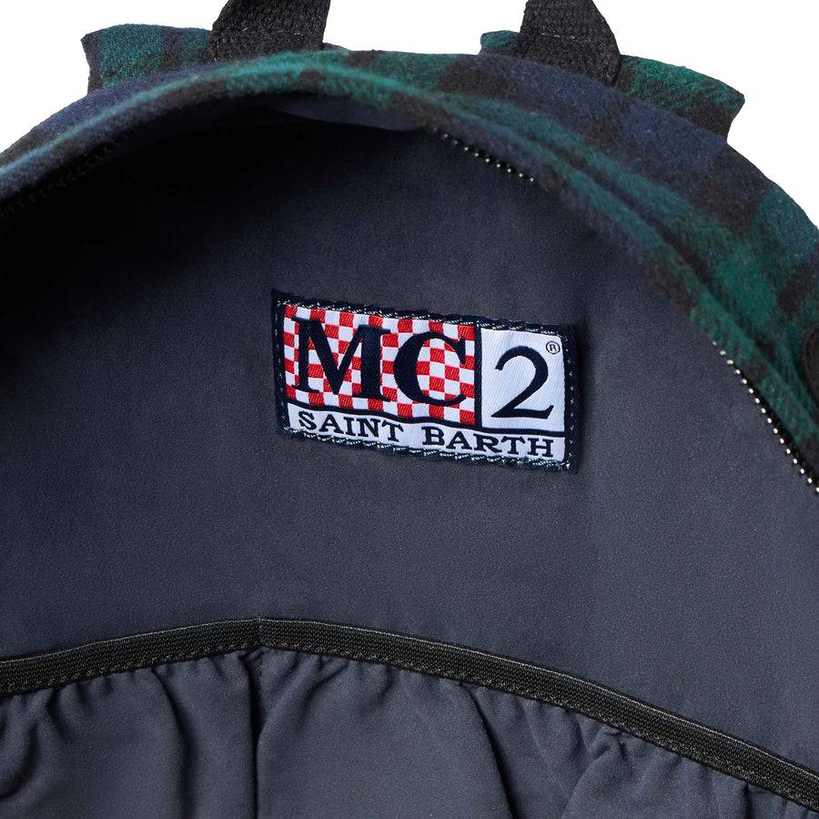 Mc2 Saint Barth Zaino con stampa tartan Presa
