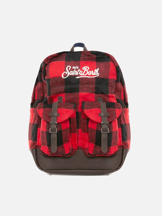 Mc2 Saint Barth Zaino con stampa tartan Offerta