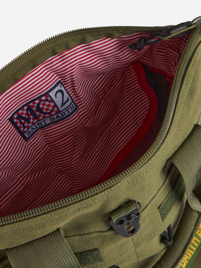 Mc2 Saint Barth Zaino in tela verde militare Online