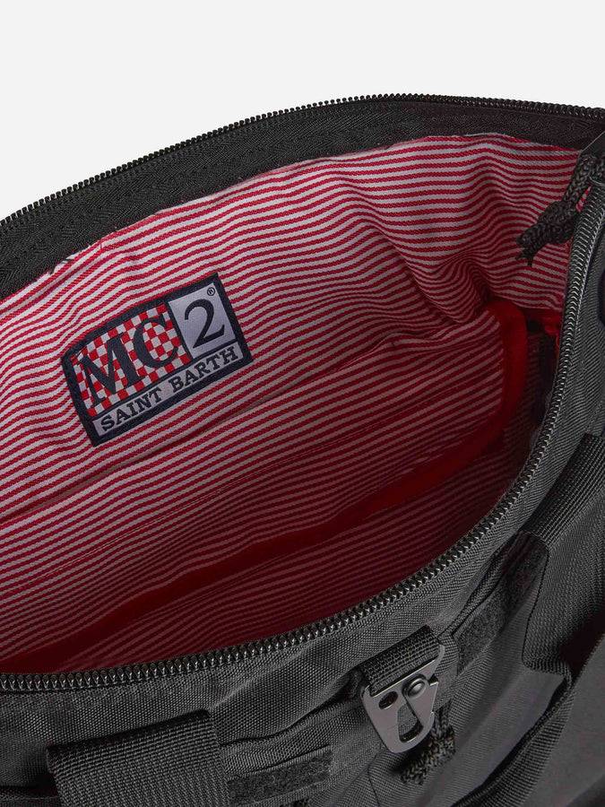 Mc2 Saint Barth Zaino in tessuto tecnico nero Outlet