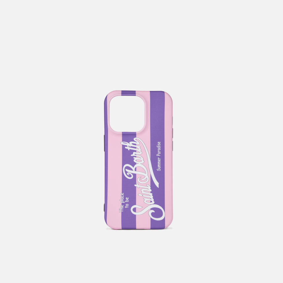Mc2 Saint Barth Cover per iPhone 14 Pro con stampa a righe Vendita Calda