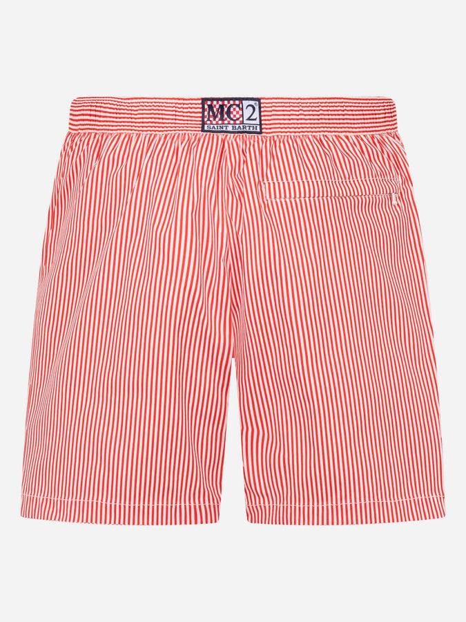 Mc2 Saint Barth Costume corto da uomo Master in seersucker Offerta speciale