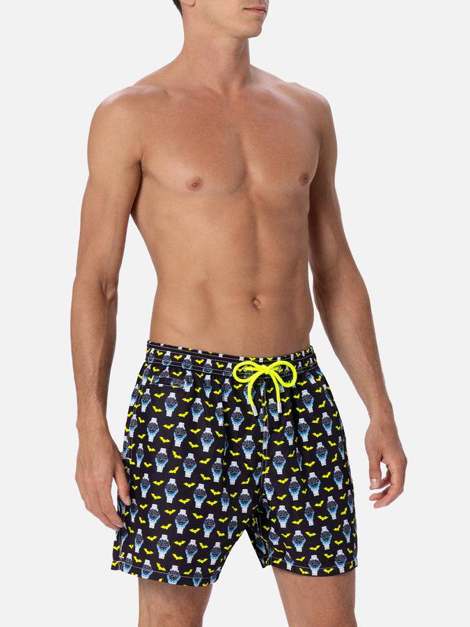 Mc2 Saint Barth Costume da bagno da uomo in tessuto leggero Lighting Micro Fantasy con stampa orologi Smaltimento dello stoccaggio