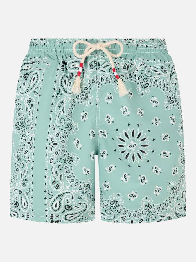Mc2 Saint Barth Costume da bagno da uomo media lunghezza verde salvia Caprese Nuovi prodotti