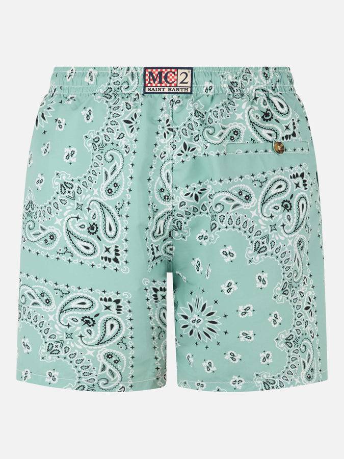 Mc2 Saint Barth Costume da bagno da uomo media lunghezza verde salvia Caprese Nuovi prodotti