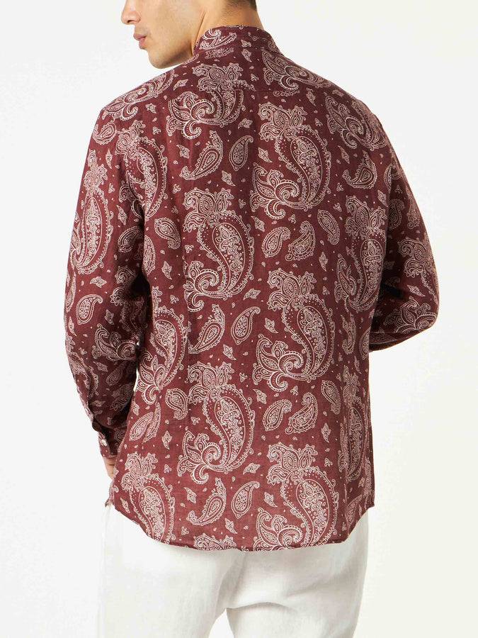 Mc2 Saint Barth Camicia da uomo con stampa paisley Italy