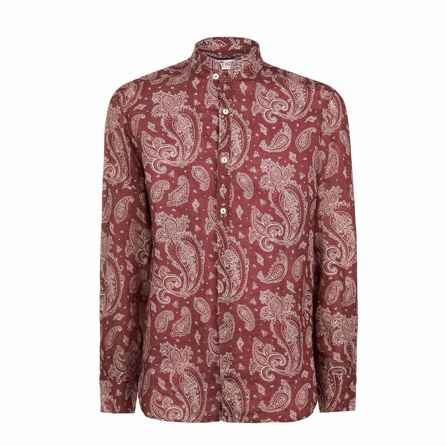 Mc2 Saint Barth Camicia da uomo con stampa paisley Italy