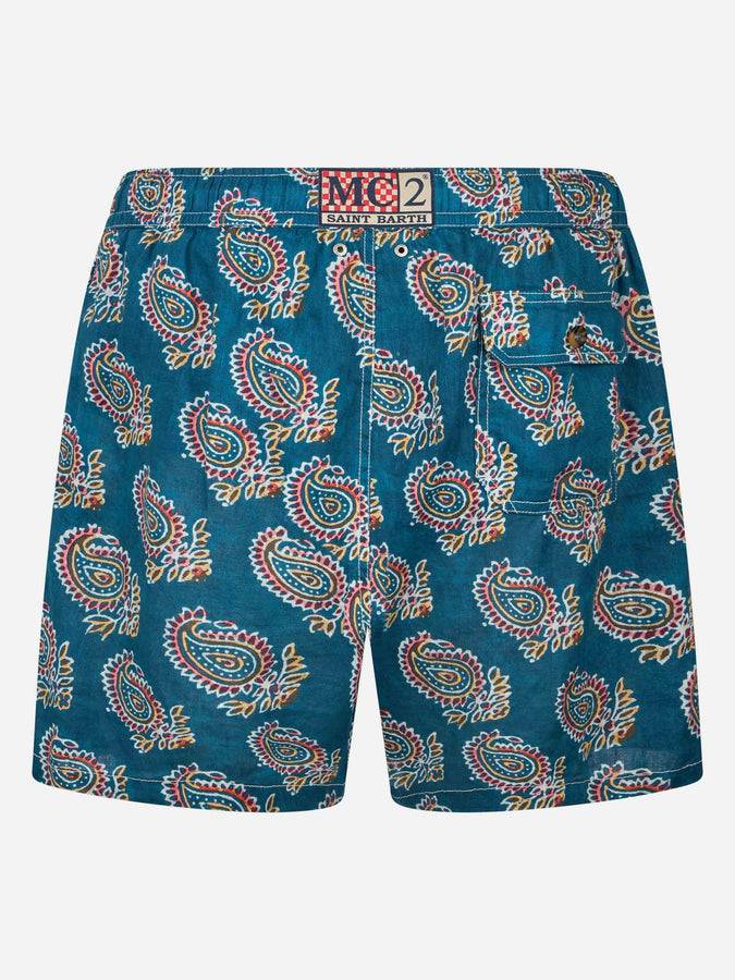 Mc2 Saint Barth Costume da bagno uomo media lunghezza Gustavia in lino Pezzi Unici