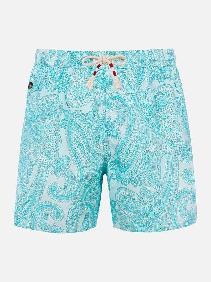 Mc2 Saint Barth Costume da uomo in tessuto leggero Lighting 70 con stampa paisley Acquista Ora