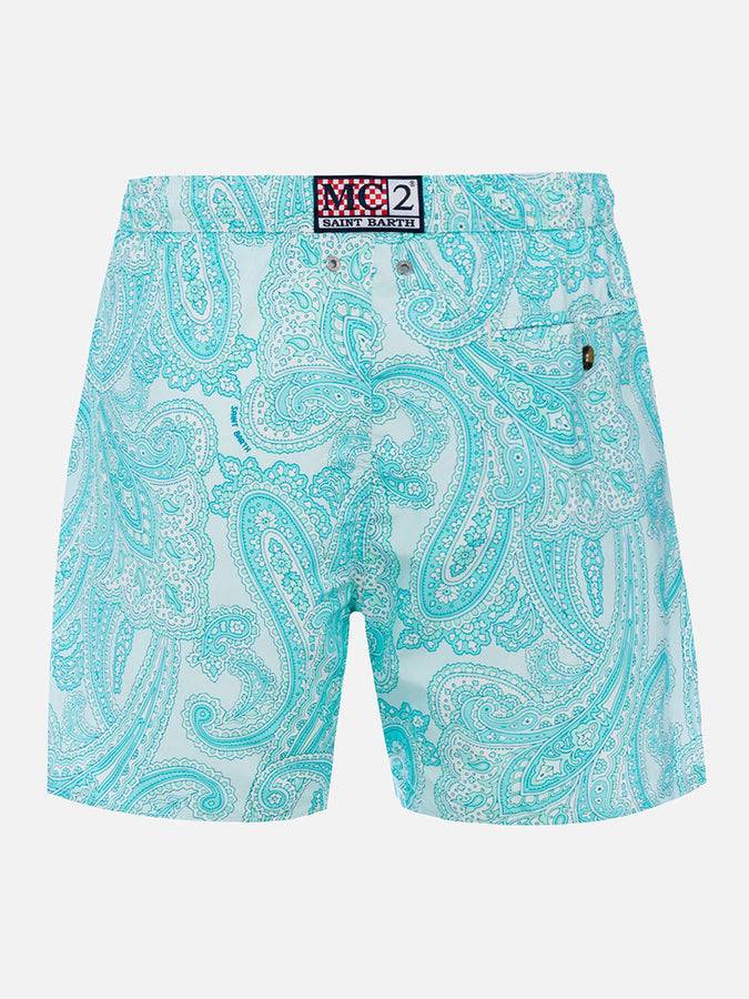 Mc2 Saint Barth Costume da uomo in tessuto leggero Lighting 70 con stampa paisley Acquista Ora