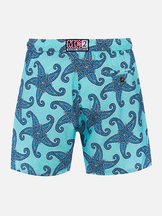 Mc2 Saint Barth Costume da uomo in tessuto leggero Lighting 70 con stampa paisley Consegna Veloce