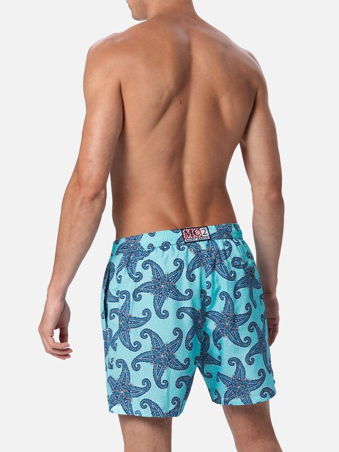 Mc2 Saint Barth Costume da uomo in tessuto leggero Lighting 70 con stampa paisley Consegna Veloce