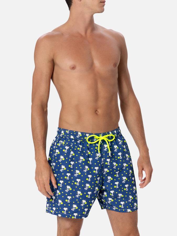 Mc2 Saint Barth Costume da bagno da uomo in tessuto leggero Lighting Micro Fantasy con stampa padel Snoopy | EDIZIONE SPECIALE SNOOPY PEANUTS™ Sconto