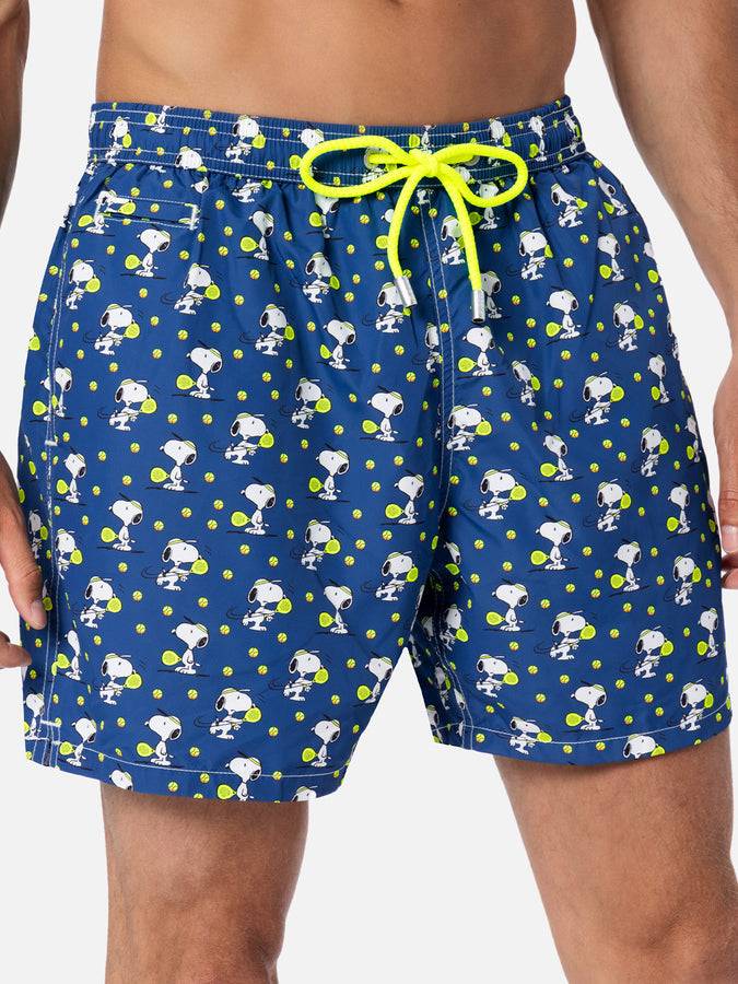 Mc2 Saint Barth Costume da bagno da uomo in tessuto leggero Lighting Micro Fantasy con stampa padel Snoopy | EDIZIONE SPECIALE SNOOPY PEANUTS™ Sconto