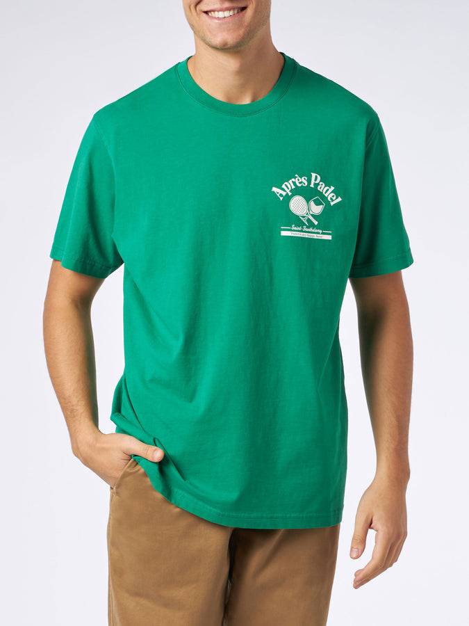 Mc2 Saint Barth T-shirt da uomo in cotone pesante con stampa padel Hotsell