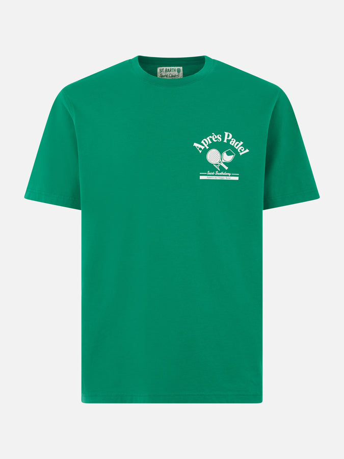 Mc2 Saint Barth T-shirt da uomo in cotone pesante con stampa padel Hotsell