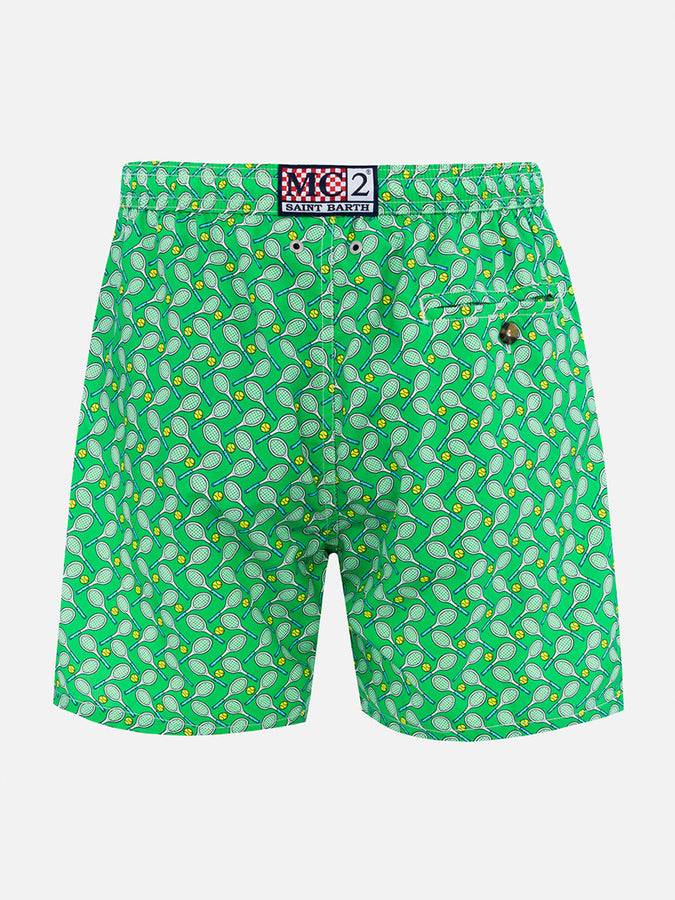 Mc2 Saint Barth Costume da bagno da uomo in tessuto leggero Lighting Micro Fantasy con stampa tennis Prezzo di fabbrica