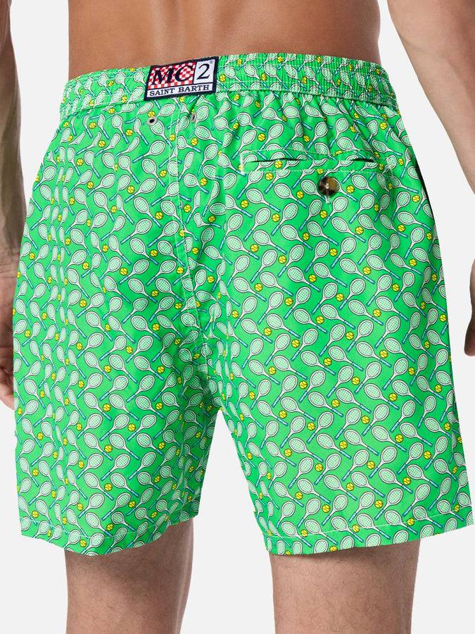 Mc2 Saint Barth Costume da bagno da uomo in tessuto leggero Lighting Micro Fantasy con stampa tennis Prezzo di fabbrica