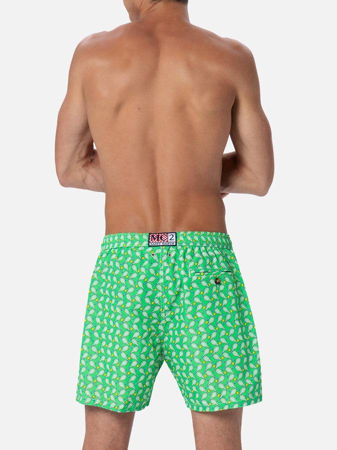 Mc2 Saint Barth Costume da bagno da uomo in tessuto leggero Lighting Micro Fantasy con stampa tennis Prezzo di fabbrica