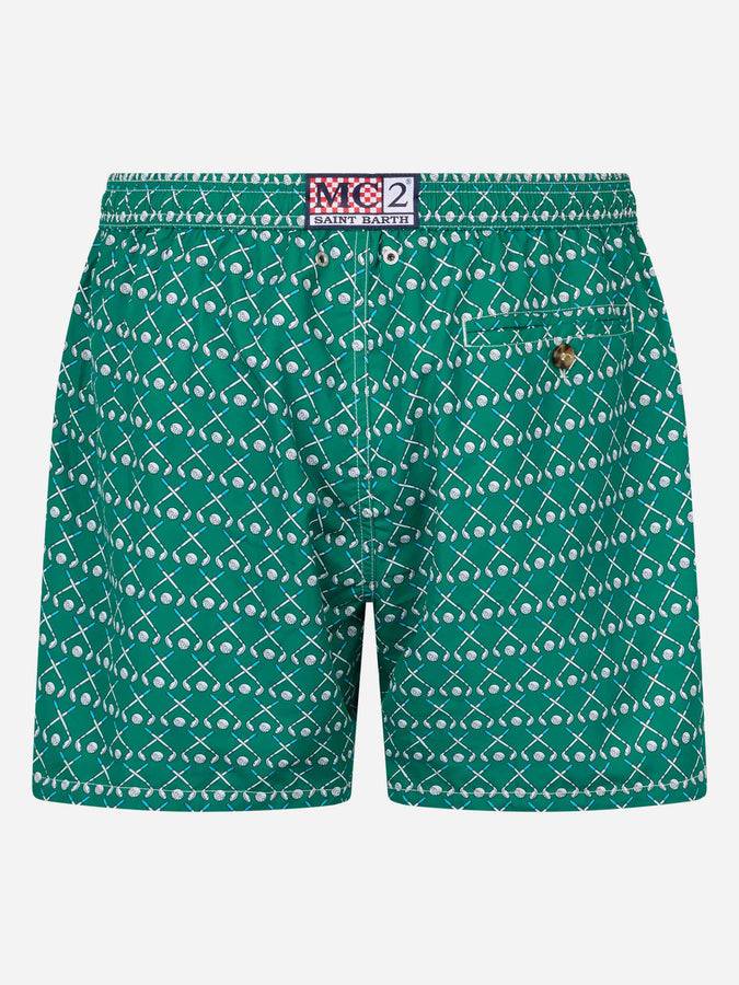 Mc2 Saint Barth Costume da bagno da uomo in tessuto leggero Lighting Micro Fantasy con stampa golf Comprare a buon mercato