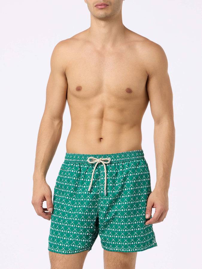 Mc2 Saint Barth Costume da bagno da uomo in tessuto leggero Lighting Micro Fantasy con stampa golf Comprare a buon mercato