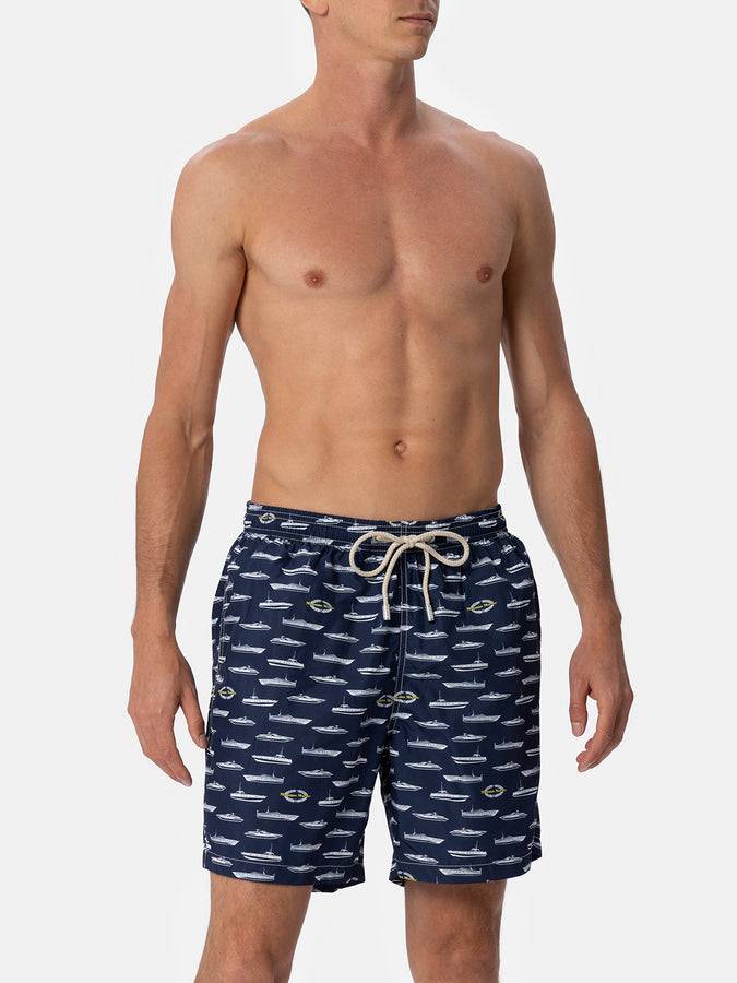 Mc2 Saint Barth Costume uomo in tessuto leggero Lighting con stampa Magnum Marine |MAGNUM MARINE SPECIAL EDITION Super Saving Price