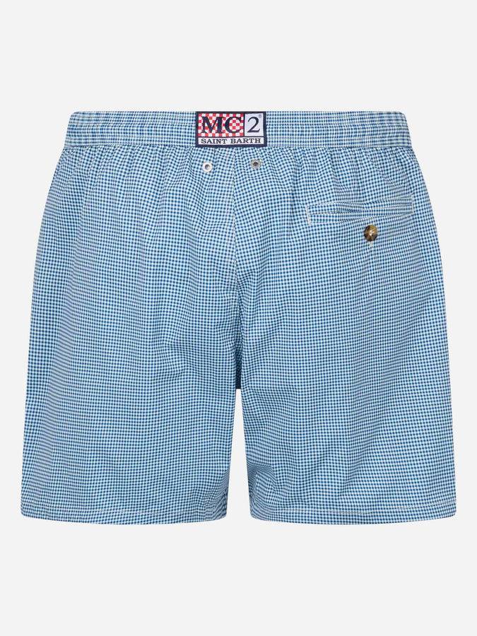 Mc2 Saint Barth Costume da bagno uomo Comfort Light con stampa vichy Ritorno libero