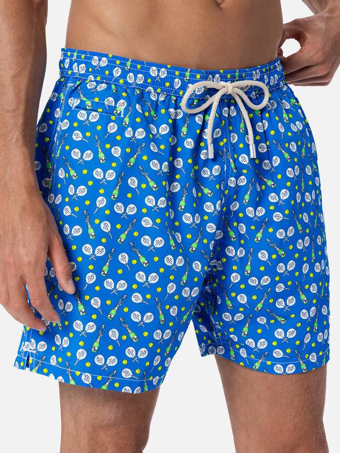 Mc2 Saint Barth Costume da uomo in tessuto leggero Lighting Micro Fantasy con stampa vincitore padel Ultimo giorno