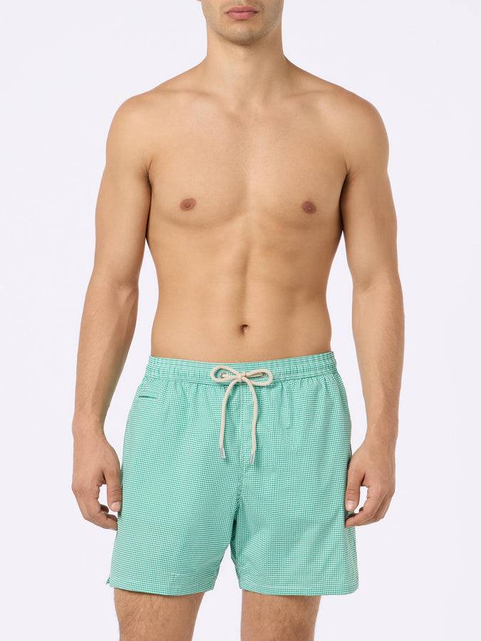 Mc2 Saint Barth Costume da bagno uomo Comfort Light con stampa vichy Fino al 60% di sconto
