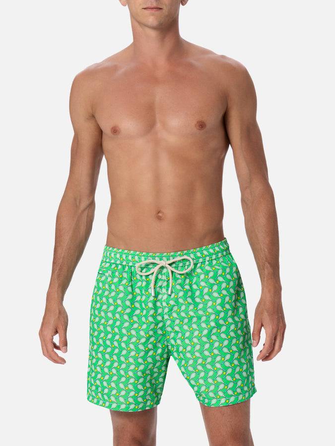 Mc2 Saint Barth Costume da bagno da uomo in tessuto leggero Lighting Micro Fantasy con stampa tennis Fino al 65% di sconto