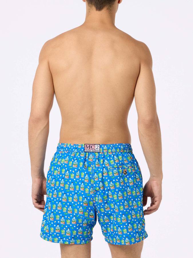Mc2 Saint Barth Costume da bagno uomo in tessuto leggero Lighting Micro Fantasy con stampa Paloma Portofino Gin | PORTOFINO DRY GIN EDIZIONE SPECIALE Offerta speciale della fabbrica