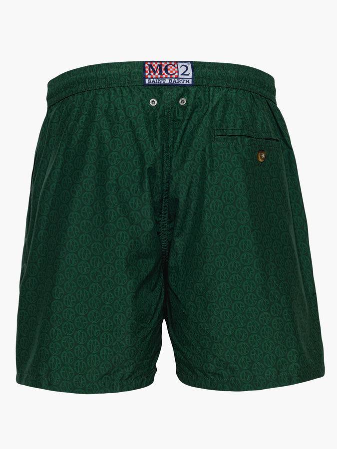 Mc2 Saint Barth Man lightweight fabric swim-shorts Lighting Micro Fantasy with Roma print | AS ROMA SPECIAL EDITION Discount Store per i nuovi prodotti