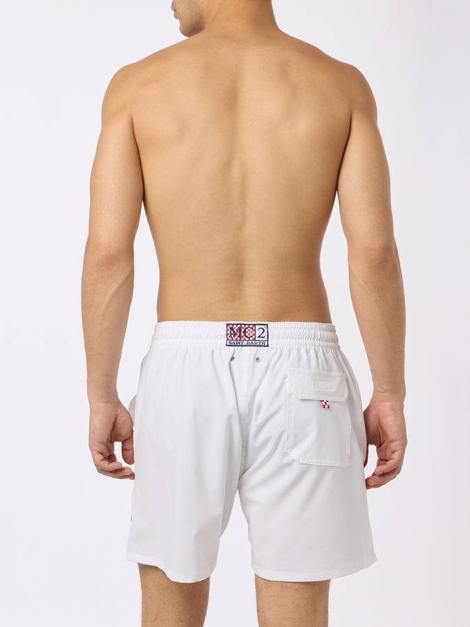 Mc2 Saint Barth Man Comfort swim shorts with In Gin di Vita embroidery | INSULTI LUMINOSI SPECIAL EDITION Enormi sconti