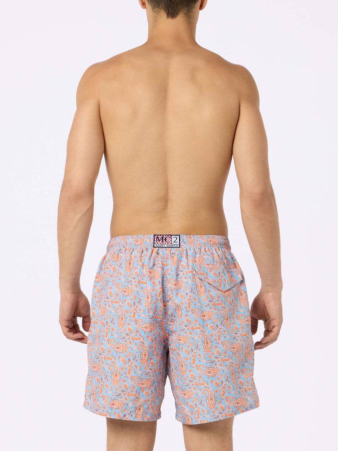 Mc2 Saint Barth Costume uomo in tessuto leggero Lighting con stampa paisley 2025
