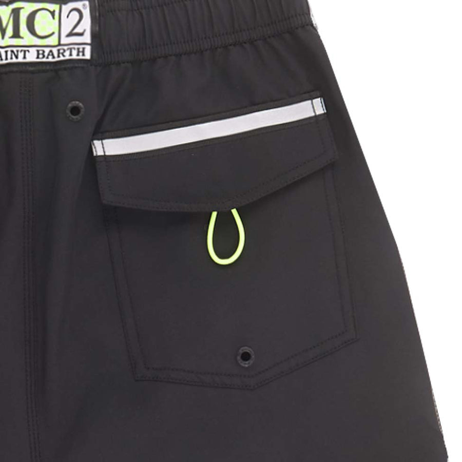 Mc2 Saint Barth Pantaloncini da bagno neri stile surf Fino Al -60%