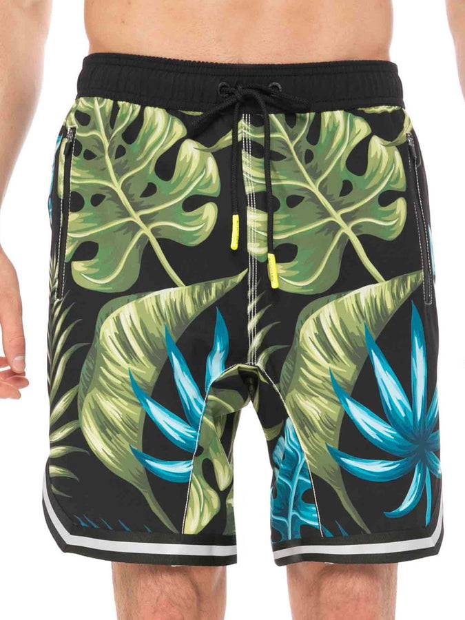 Mc2 Saint Barth Pantaloncini da bagno con stampa tropicale stile surf Convenienza