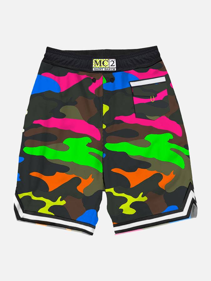 Mc2 Saint Barth Costume da bagno mimetico fluo multicolor stile surf Economico