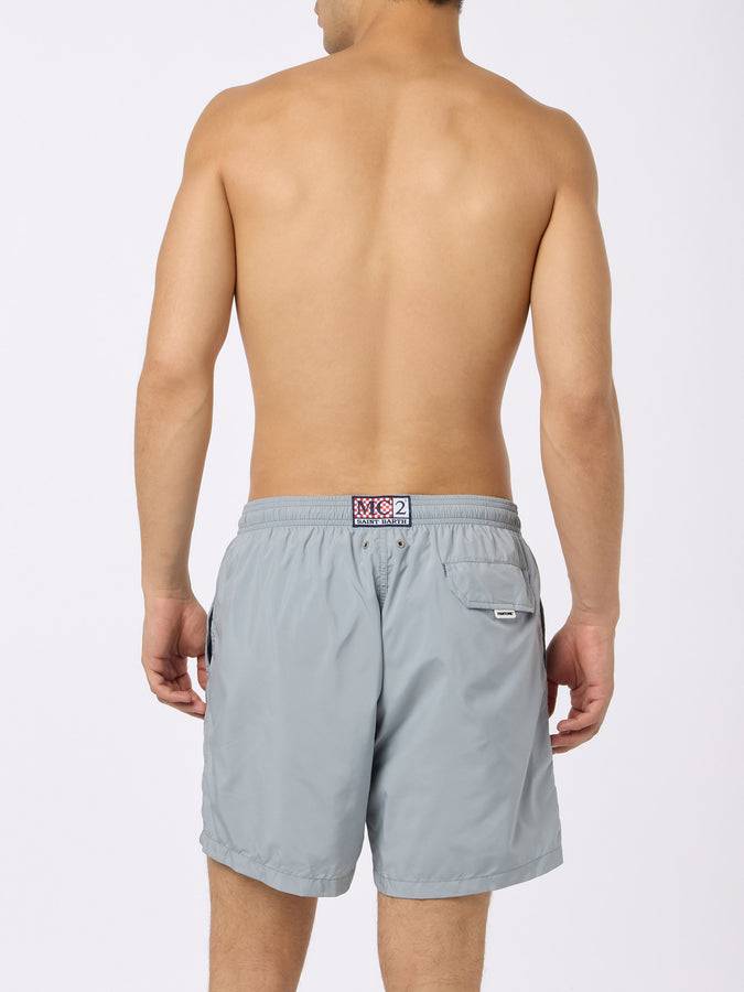 Mc2 Saint Barth Man lightweight fabric grey swim-shorts Lighting Pantone | PANTONE SPECIAL EDITION In Vendita