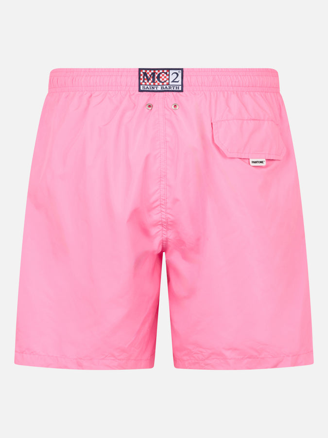 Mc2 Saint Barth Costume uomo tessuto leggero rosa Lighting Pantone | EDIZIONE SPECIALE PANTONE Saldi