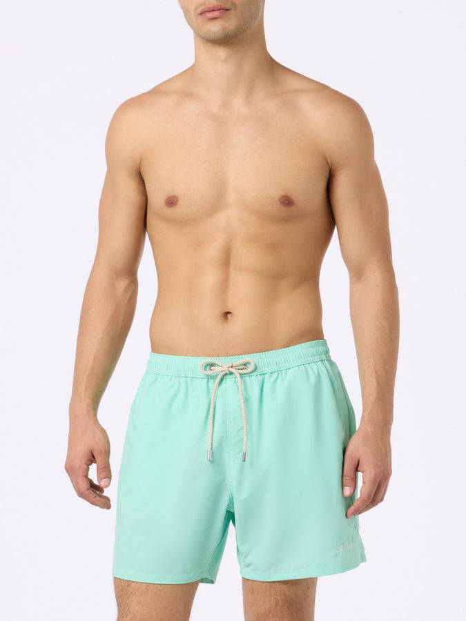 Mc2 Saint Barth Pantaloncini da bagno uomo di media lunghezza verde salvia Patmos I Più Venduti
