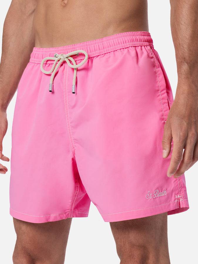 Mc2 Saint Barth Pantaloncino da bagno uomo di media lunghezza rosa Patmos Prezzo di fabbrica