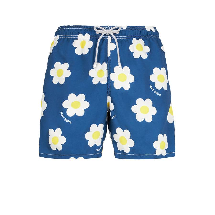 Mc2 Saint Barth Costume da bagno classico da uomo con stampa margherite Vendita calda