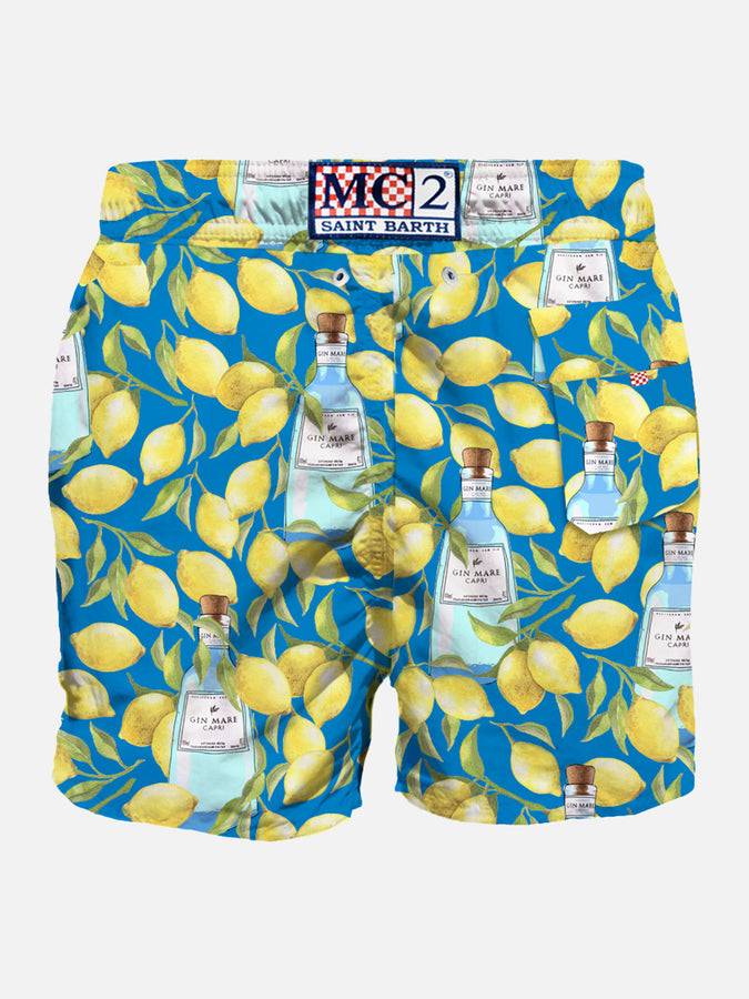 Mc2 Saint Barth Costume da bagno da uomo classico con stampa Limoni | GIN MARE EDIZIONE SPECIALE Offerta migliore