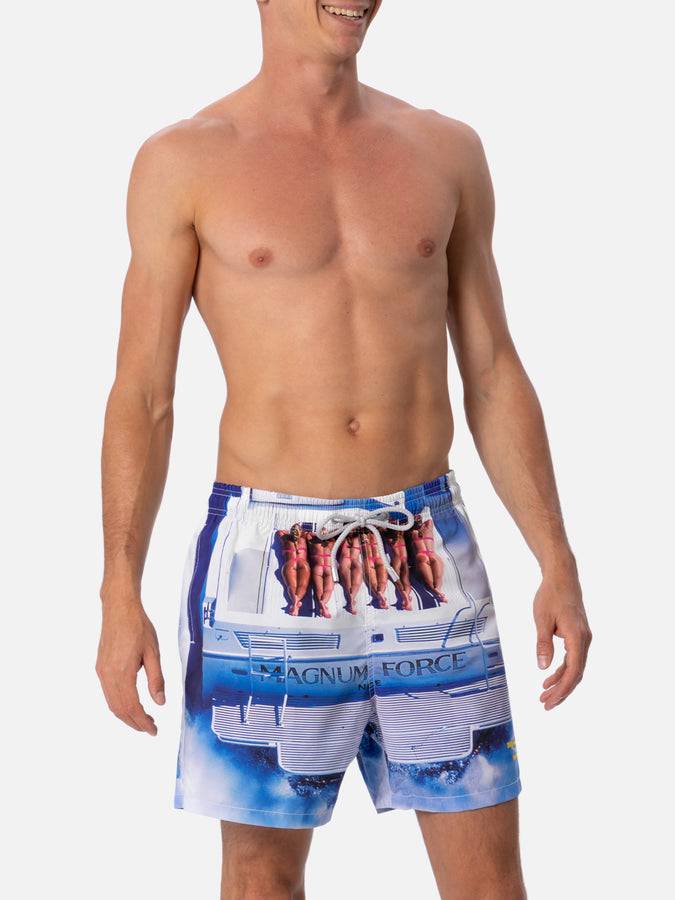 Mc2 Saint Barth Costume da bagno da uomo Gustavia lunghezza media con stampa piazzata dei personaggi Marvel| EDIZIONE SPECIALE MAGNUM MARINE Offerte giornaliere