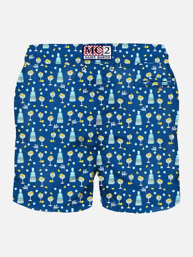 Mc2 Saint Barth Costume da bagno da uomo in tessuto leggero con stampa gin Mare | GIN MARE EDIZIONE SPECIALE Ritorno libero