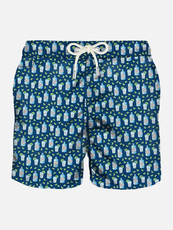 Mc2 Saint Barth Costume da bagno da uomo in tessuto leggero con stampa gin | GIN MARE EDIZIONE SPECIALE Ultimi due giorni