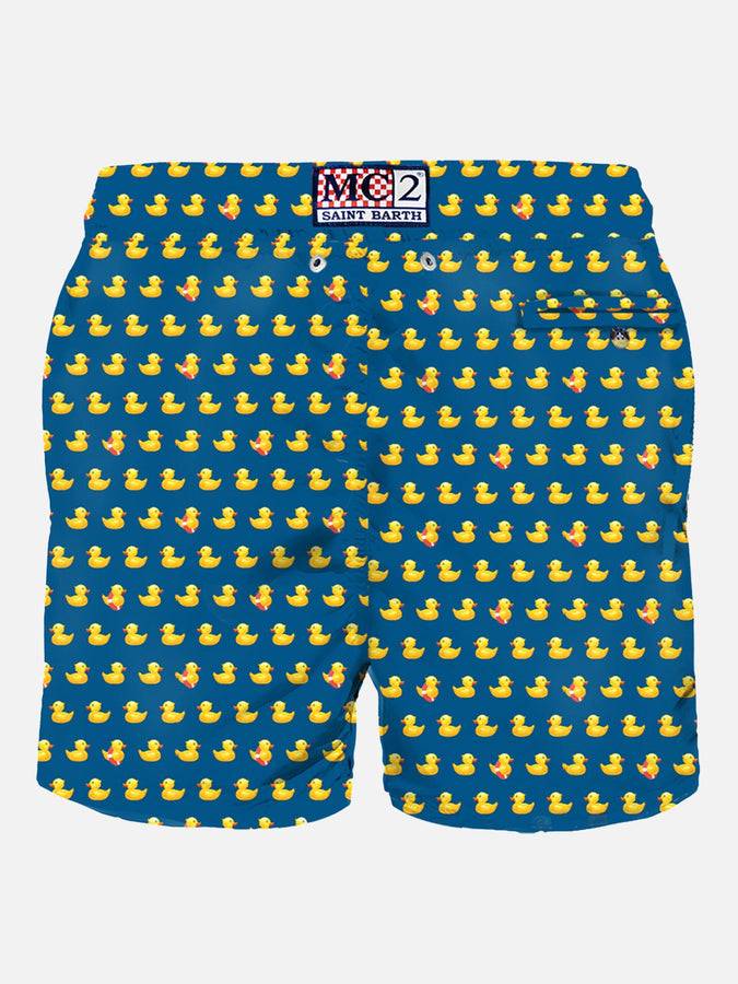 Mc2 Saint Barth Costume da bagno da uomo in tessuto leggero con stampa papere Ultimo giorno